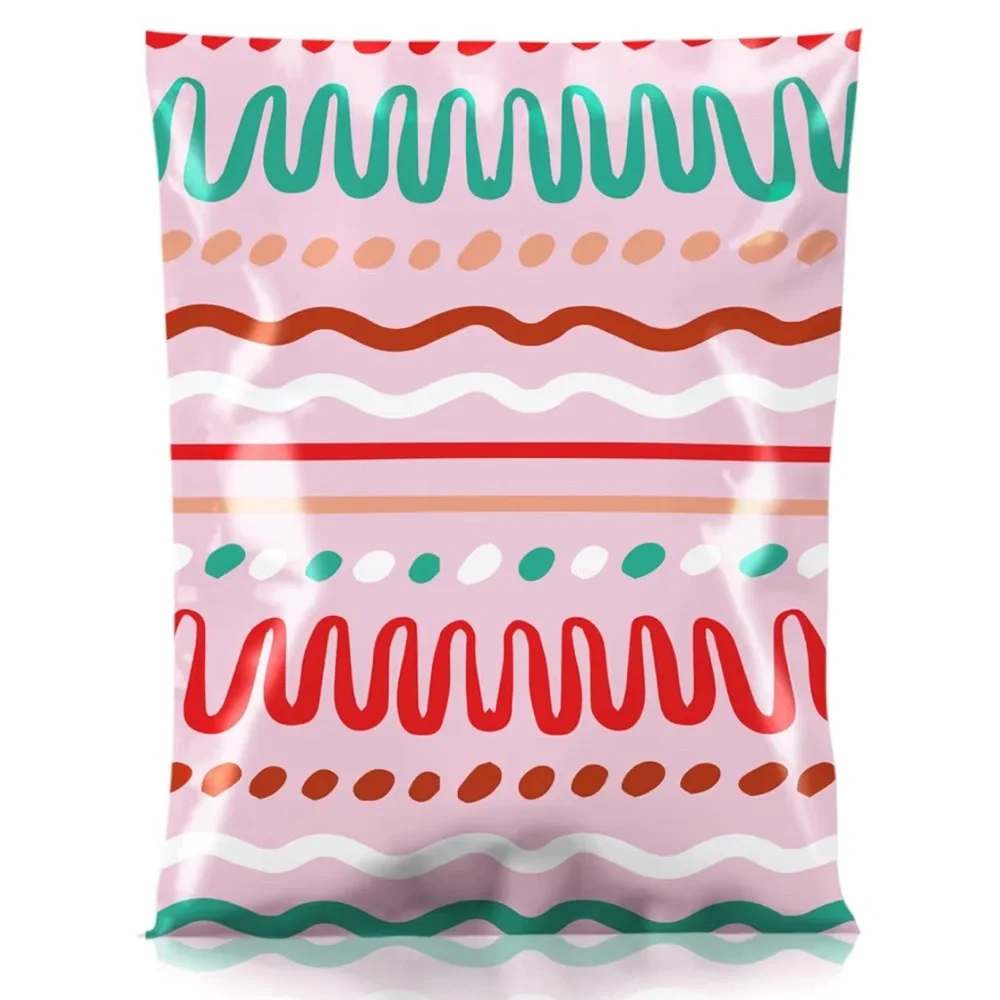 20 Pk Colorful Patterned Gift or Shipping Poly Mailers - 6x9